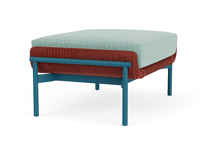 Lloyd Flanders™ Solstice Ottoman  - Terracotta, Peacock