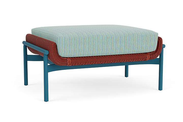 Lloyd Flanders™ Solstice Ottoman  - Terracotta, Peacock