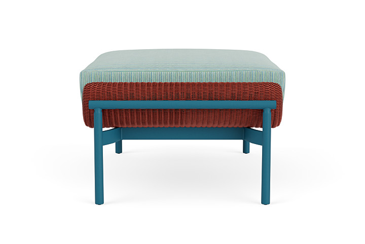 Lloyd Flanders™ Solstice Ottoman  - Terracotta, Peacock