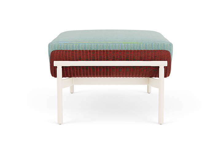 Lloyd Flanders™ Solstice Ottoman  - Terracotta, Ivory