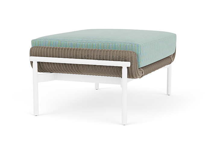 Lloyd Flanders™ Solstice Ottoman  - French Beige, Matte White