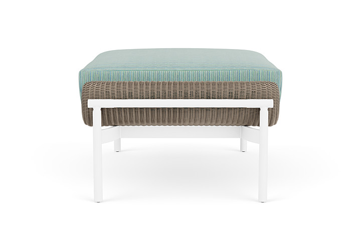 Lloyd Flanders™ Solstice Ottoman  - French Beige, Matte White