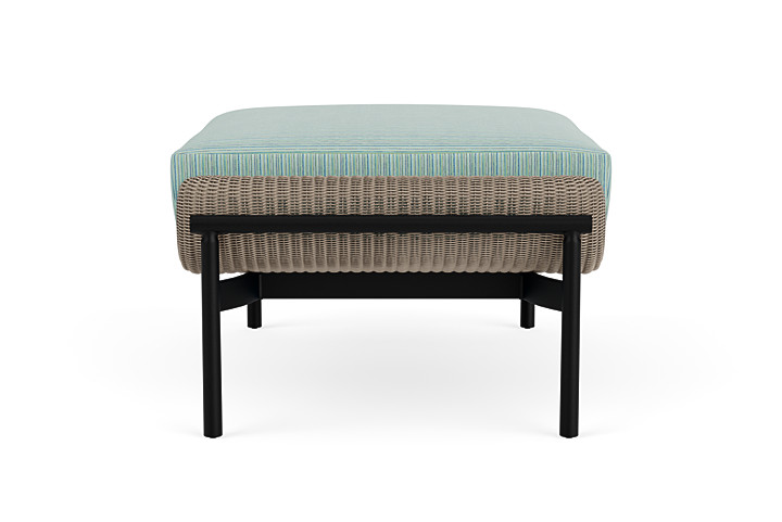 Lloyd Flanders™ Solstice Ottoman  - French Beige, Ebony