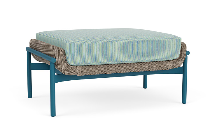 Lloyd Flanders™ Solstice Ottoman  - French Beige, Peacock