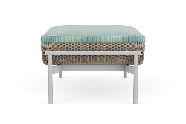 Lloyd Flanders™ Solstice Ottoman  - French Beige, Metallic Silver