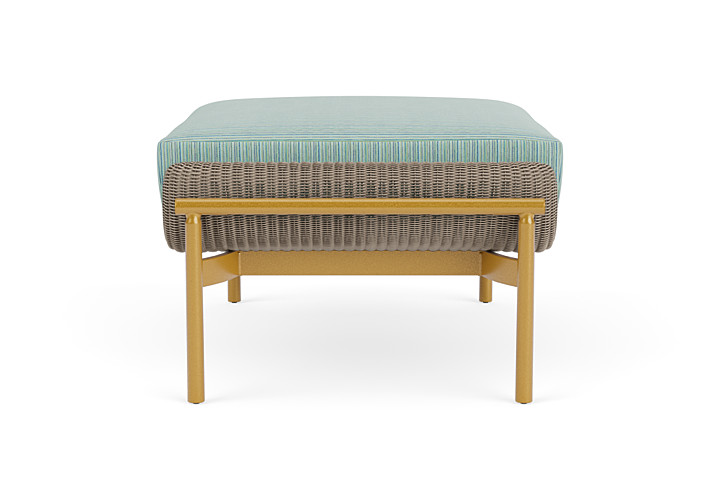 Lloyd Flanders™ Solstice Ottoman  - French Beige, Metallic Gold