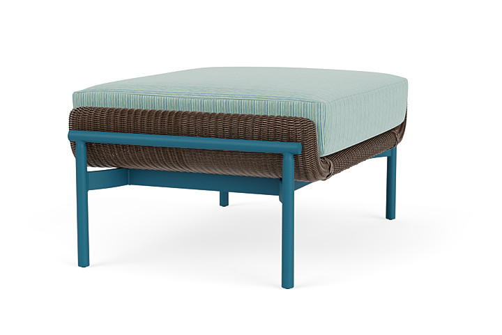 Lloyd Flanders™ Solstice Ottoman  - Bark, Peacock