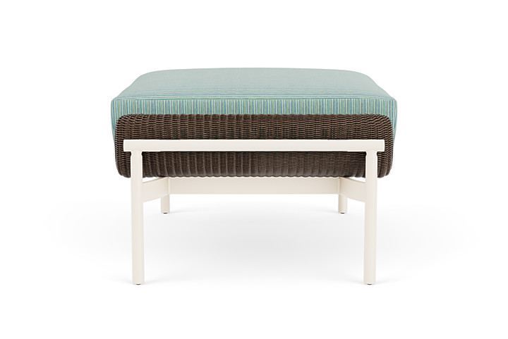 Lloyd Flanders™ Solstice Ottoman  - Bark, Ivory