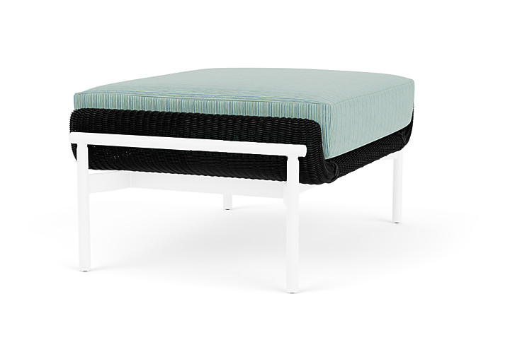 Lloyd Flanders™ Solstice Ottoman  - Ebony, White