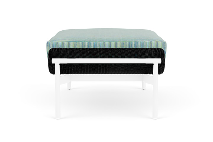 Lloyd Flanders™ Solstice Ottoman  - Ebony, White