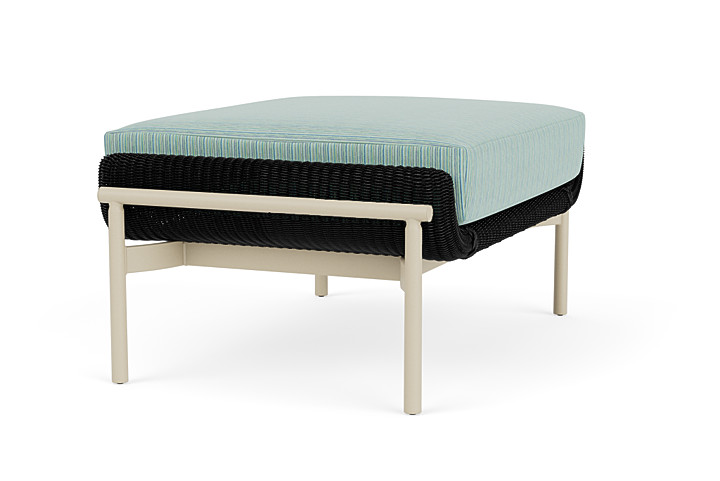 Lloyd Flanders™ Solstice Ottoman  - Ebony, Linen