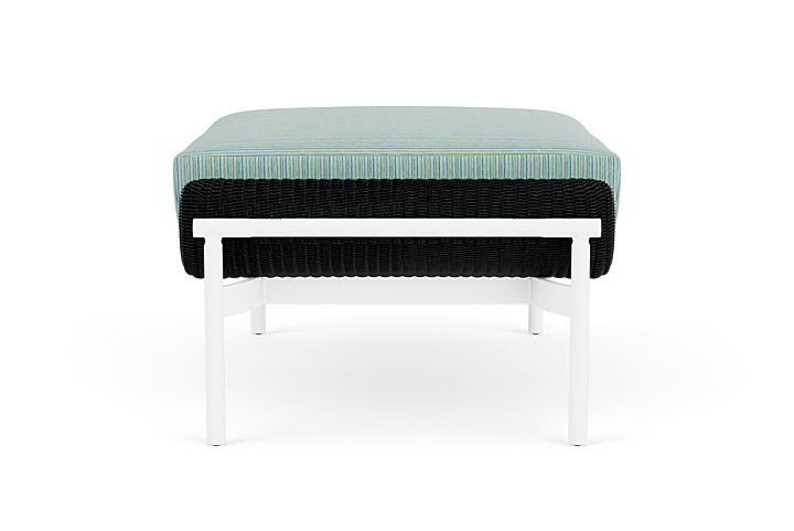 Lloyd Flanders™ Solstice Ottoman  - Ebony, Matte White