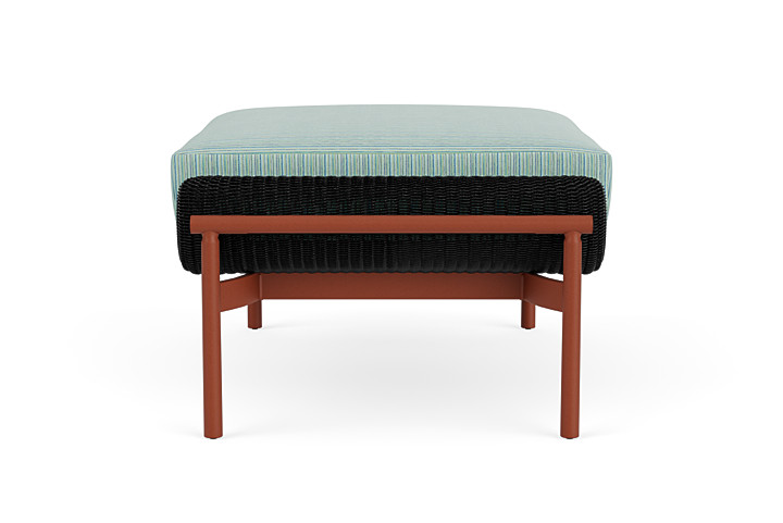 Lloyd Flanders™ Solstice Ottoman  - Ebony, Terracotta