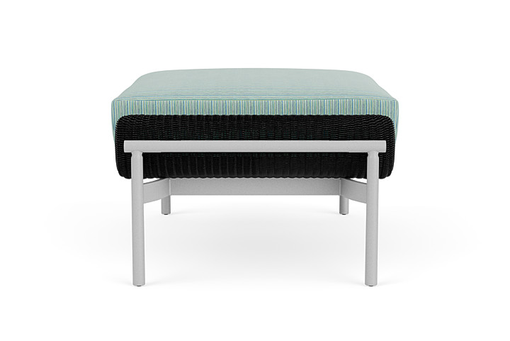 Lloyd Flanders™ Solstice Ottoman  - Ebony, Metallic Silver