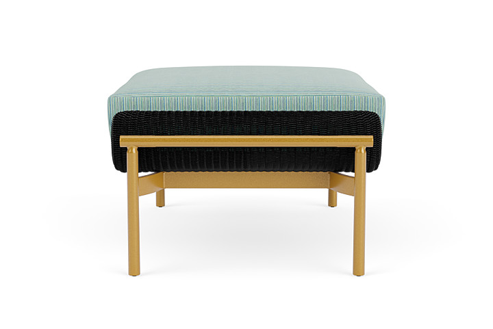 Lloyd Flanders™ Solstice Ottoman  - Ebony, Metallic Gold