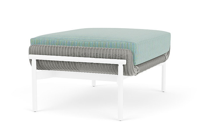 Lloyd Flanders™ Solstice Ottoman  - Platinum, White