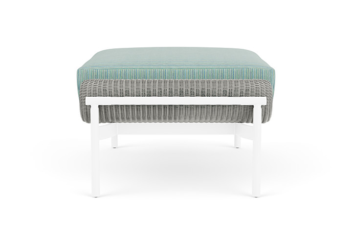 Lloyd Flanders™ Solstice Ottoman  - Platinum, White