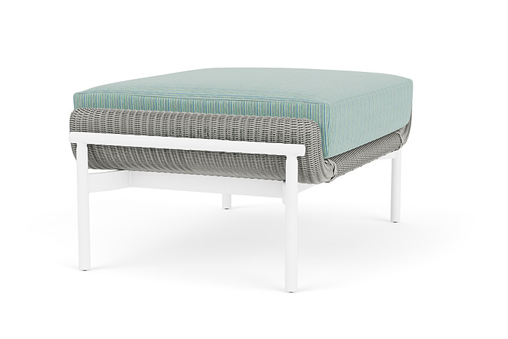 Lloyd Flanders™ Solstice Ottoman  - Platinum, Matte White