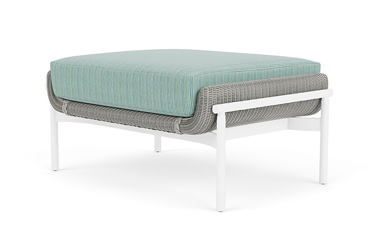 Lloyd Flanders™ Solstice Ottoman  - Platinum, Matte White