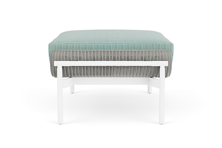 Lloyd Flanders™ Solstice Ottoman  - Platinum, Matte White