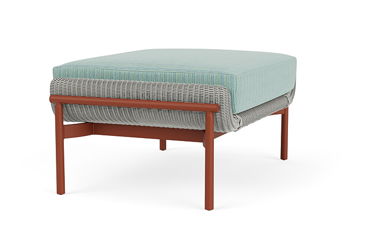 Lloyd Flanders™ Solstice Ottoman  - Platinum, Terracotta