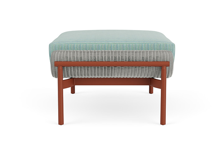 Lloyd Flanders™ Solstice Ottoman  - Platinum, Terracotta