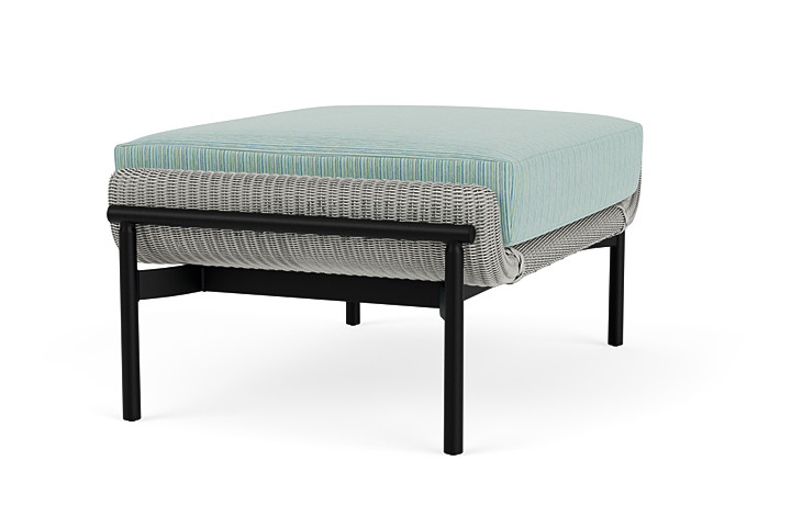 Lloyd Flanders™ Solstice Ottoman  - Platinum, Ebony