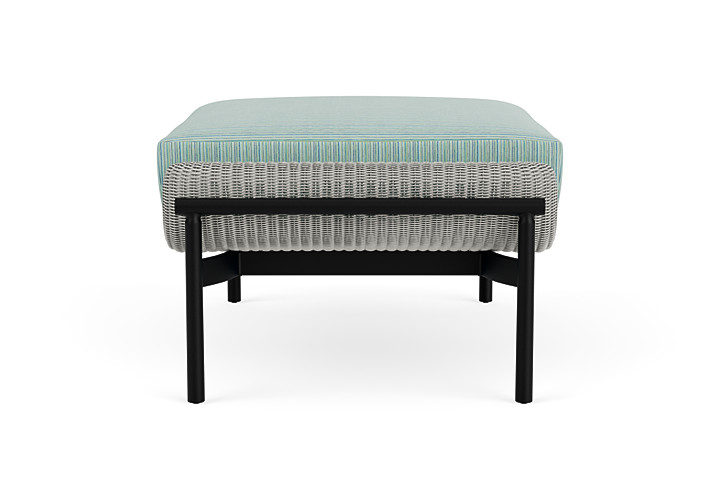 Lloyd Flanders™ Solstice Ottoman  - Platinum, Ebony