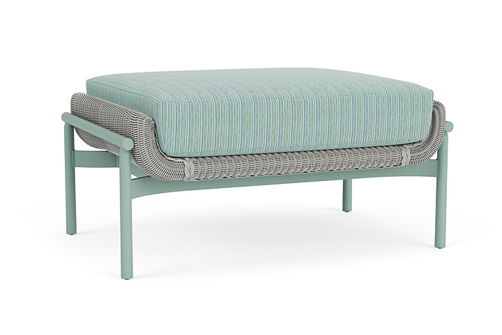 Lloyd Flanders™ Solstice Ottoman  - Platinum, Sea Glass