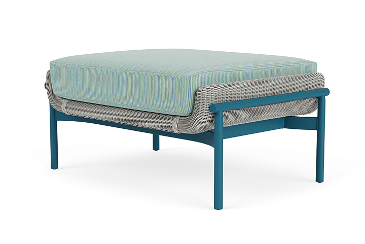 Lloyd Flanders™ Solstice Ottoman  - Platinum, Peacock