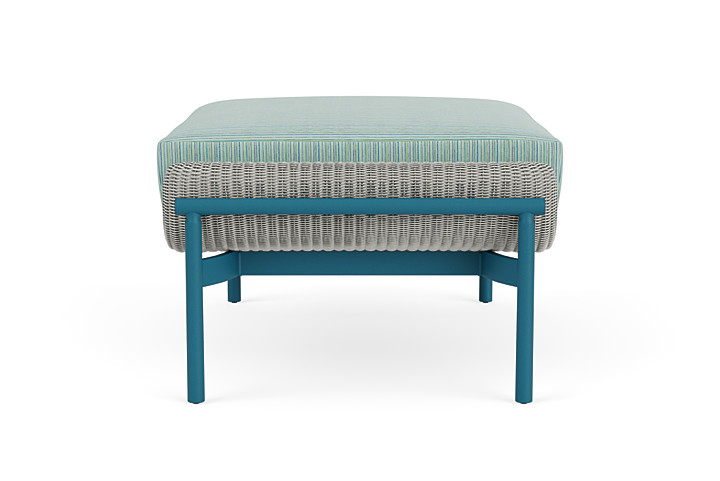 Lloyd Flanders™ Solstice Ottoman  - Platinum, Peacock