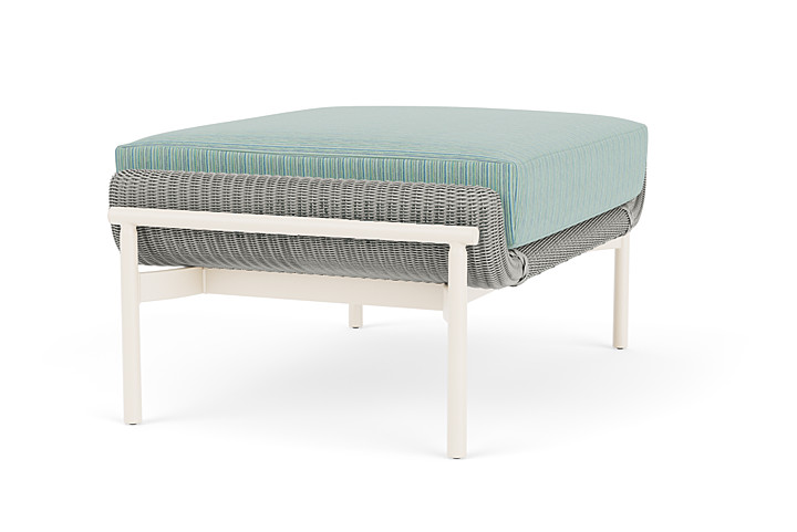 Lloyd Flanders™ Solstice Ottoman  - Platinum, Ivory