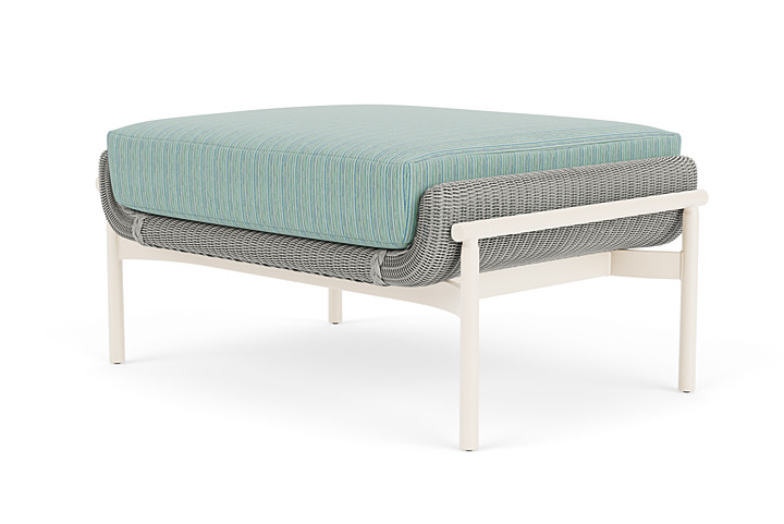 Lloyd Flanders™ Solstice Ottoman  - Platinum, Ivory