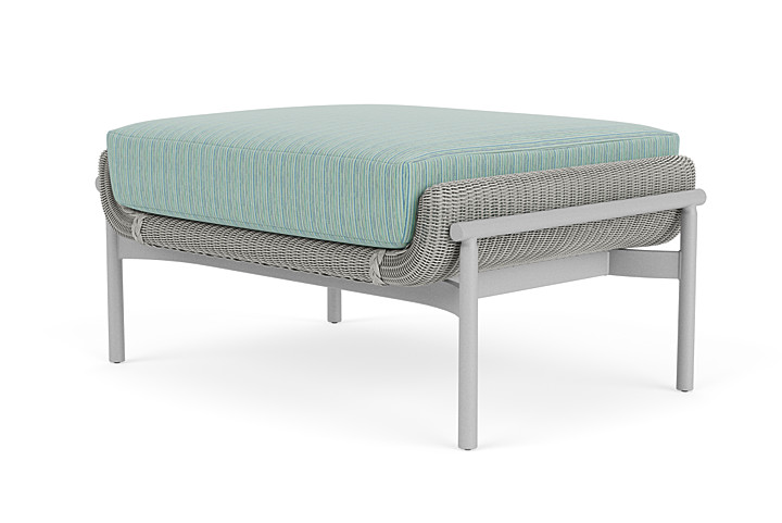 Lloyd Flanders™ Solstice Ottoman  - Platinum, Metallic Silver