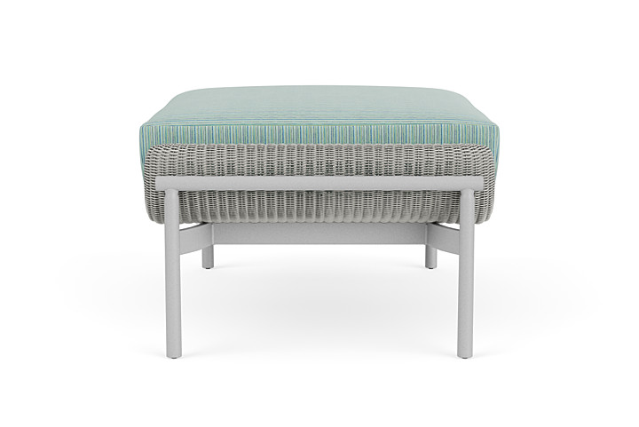 Lloyd Flanders™ Solstice Ottoman  - Platinum, Metallic Silver