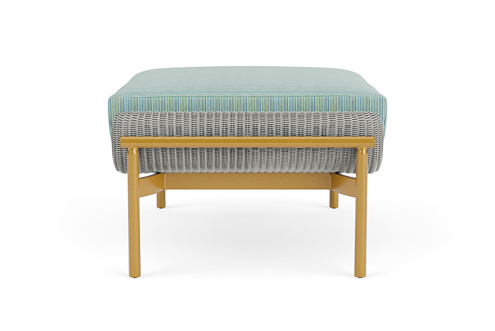 Lloyd Flanders™ Solstice Ottoman  - Platinum, Metallic Gold