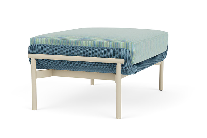 Lloyd Flanders™ Solstice Ottoman  - Stillwater, Linen