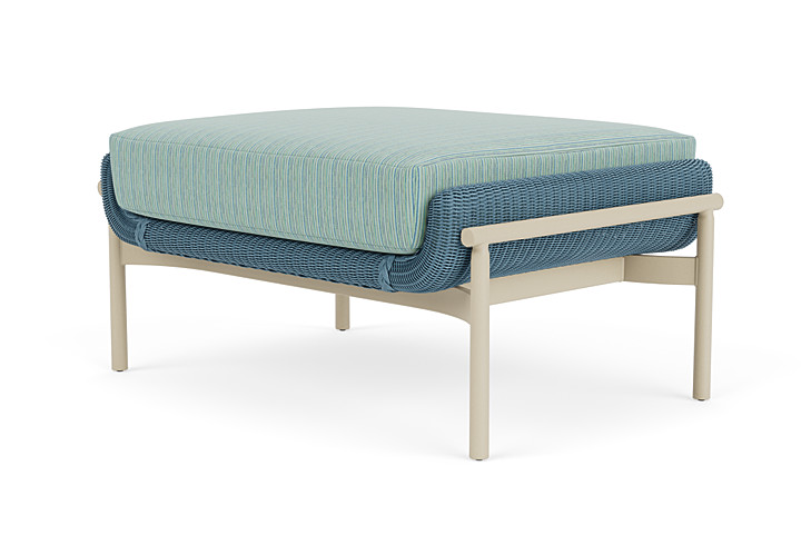 Lloyd Flanders™ Solstice Ottoman  - Stillwater, Linen