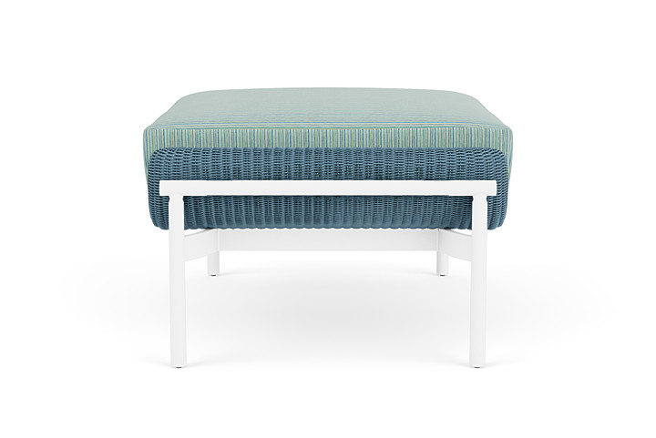 Lloyd Flanders™ Solstice Ottoman  - Stillwater, Matte White