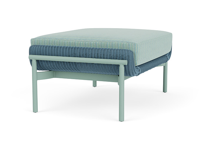 Lloyd Flanders™ Solstice Ottoman  - Stillwater, Sea Glass