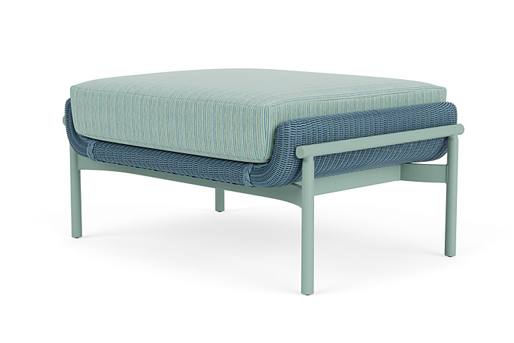 Lloyd Flanders™ Solstice Ottoman  - Stillwater, Sea Glass