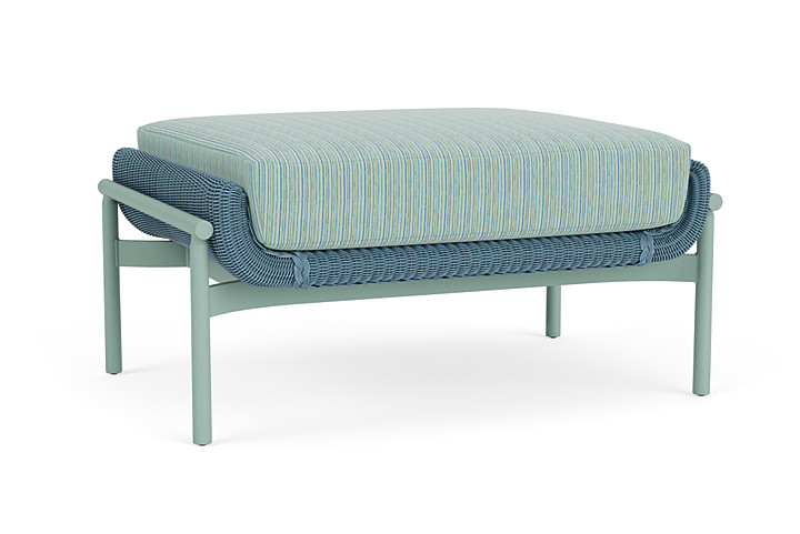 Lloyd Flanders™ Solstice Ottoman  - Stillwater, Sea Glass