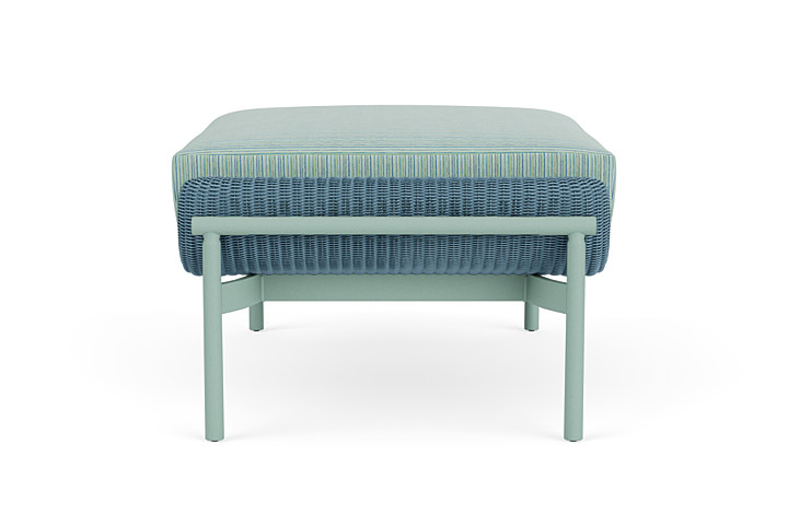 Lloyd Flanders™ Solstice Ottoman  - Stillwater, Sea Glass