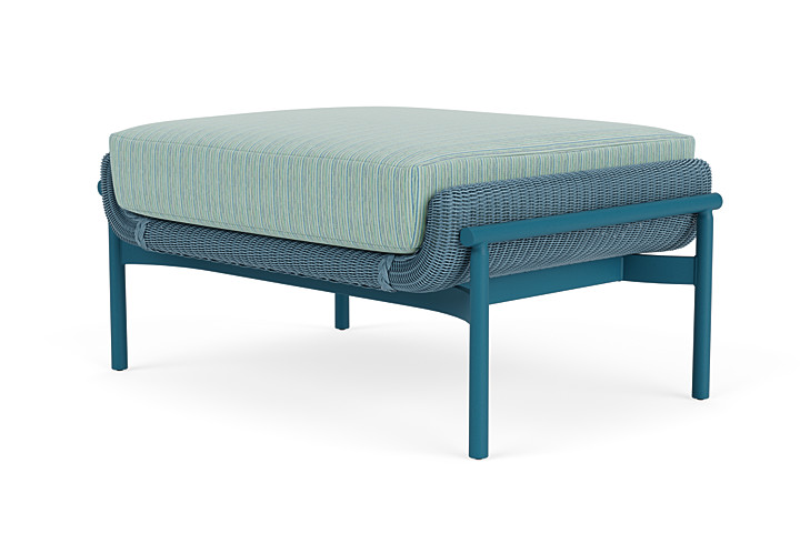 Lloyd Flanders™ Solstice Ottoman  - Stillwater, Peacock