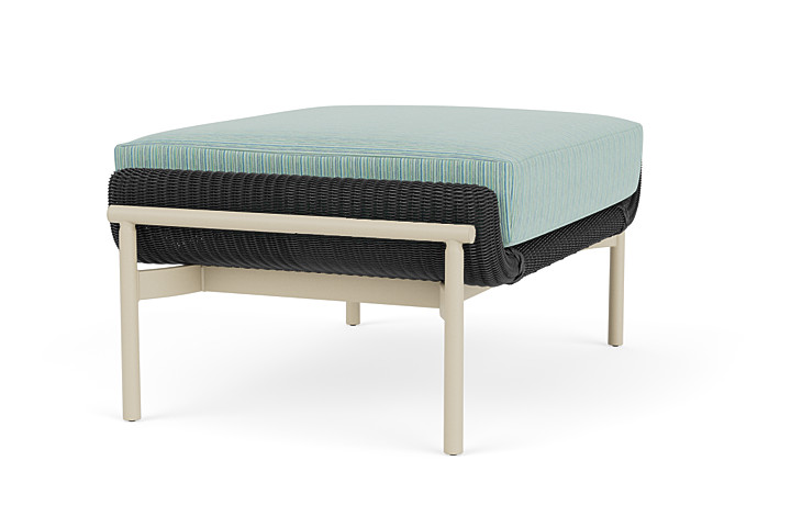 Lloyd Flanders™ Solstice Ottoman  - Charcoal, Linen