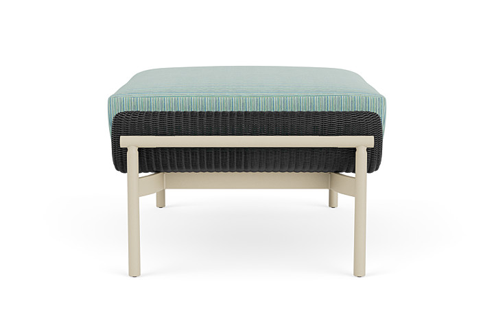 Lloyd Flanders™ Solstice Ottoman  - Charcoal, Linen