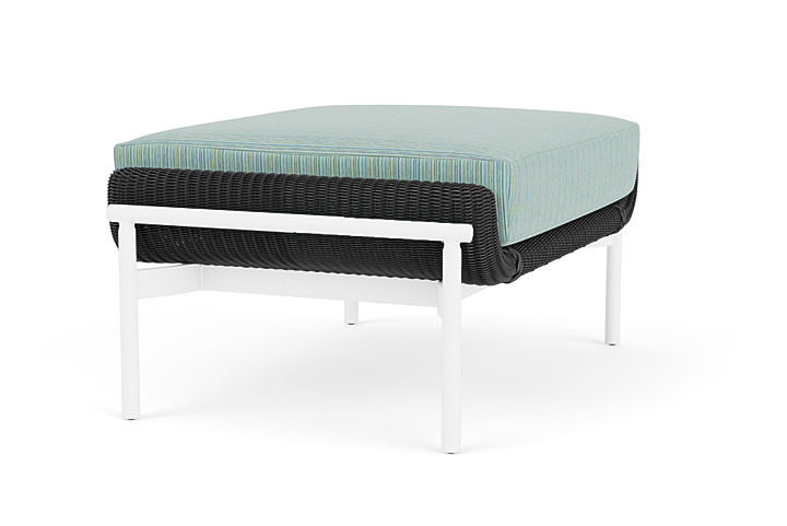 Lloyd Flanders™ Solstice Ottoman  - Charcoal, Matte White