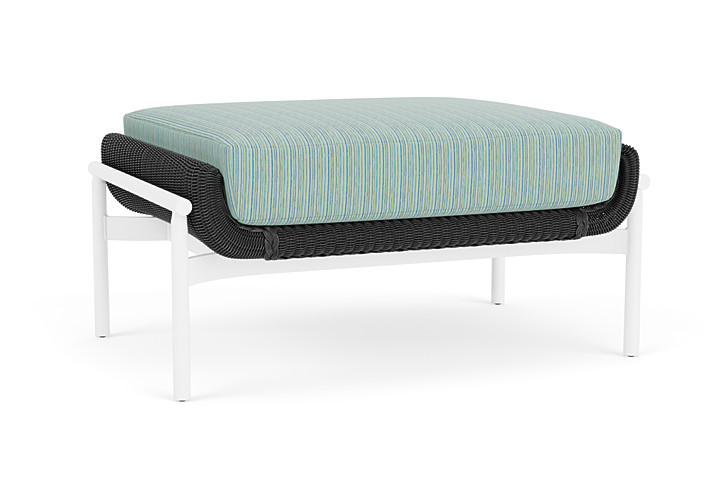 Lloyd Flanders™ Solstice Ottoman  - Charcoal, Matte White