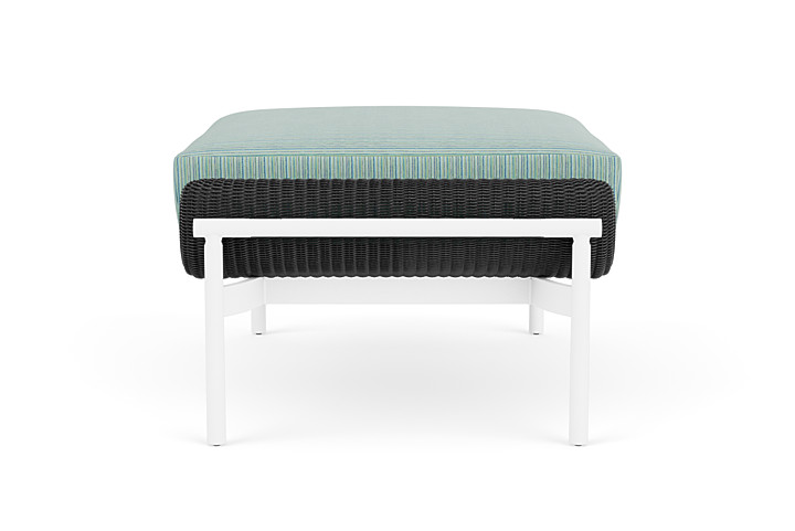 Lloyd Flanders™ Solstice Ottoman  - Charcoal, Matte White