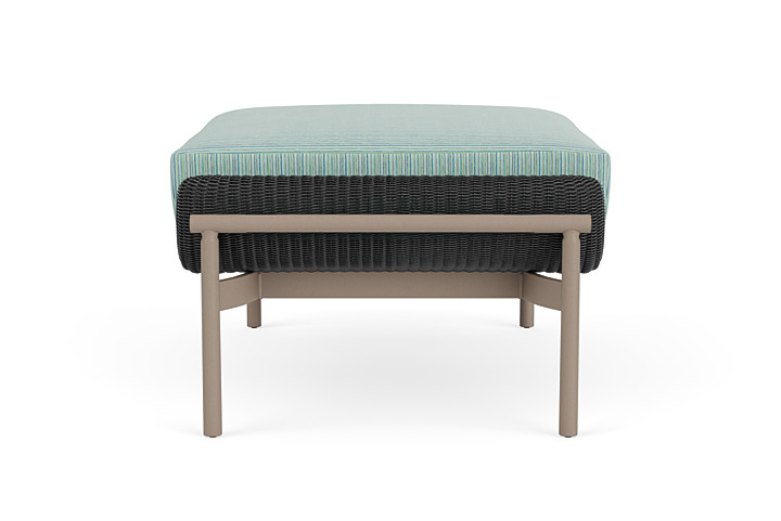 Lloyd Flanders™ Solstice Ottoman  - Charcoal, French Beige